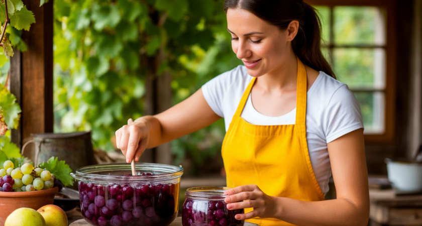 Научила подруга с Юга: теперь всегда готовлю варенье из винограда - получается настоящий деликатес