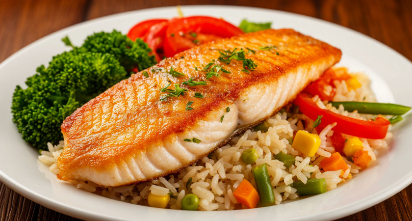 Быстрый ужин из рыбы и риса: простой рецепт с яркими вкусами