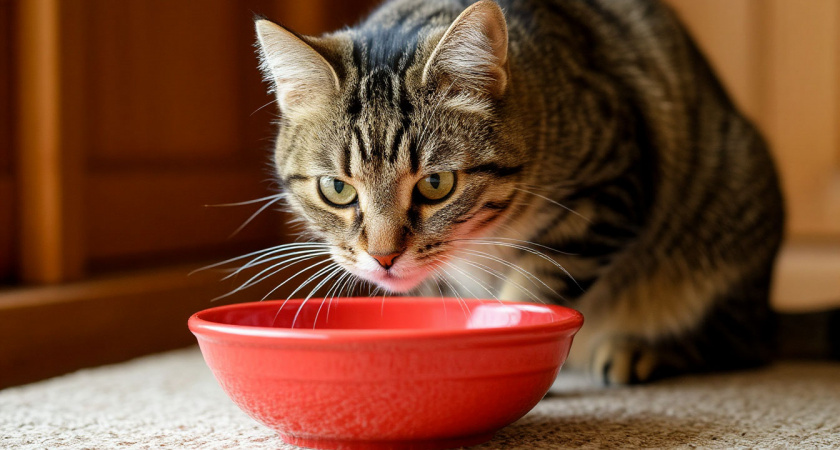 Где не стоит ставить миску кошке: спокойствие, безопасность и инстинкты важнее удобства хозяина