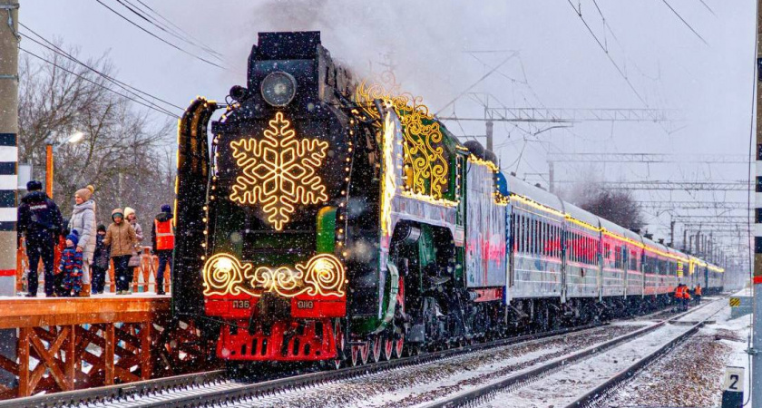 Поезд Деда Мороза вновь посетит Киров 26 декабря
