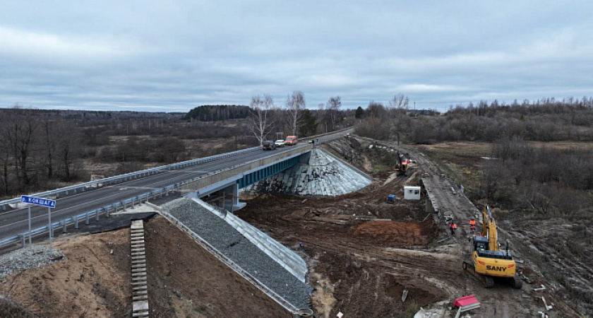 В Кировской области восстановлено движение по мосту через реку Кокшага