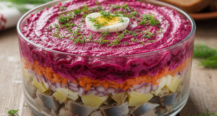 Раздобыла секреты идеальной селедки под шубой - теперь домашних за уши не оттащишь. Сметают со стола за 3 минуты 