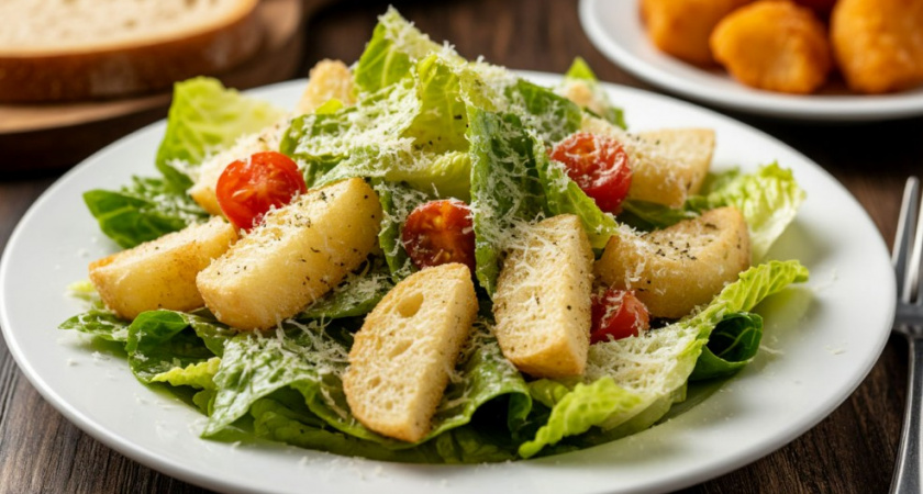 Лучшая вариация "Цезаря" - готовим только такой. Хрустящий, сочный и вкусный - за уши не оттащишь