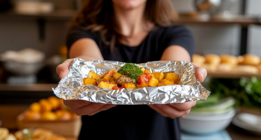 У фольги одна сторона матовая, а другая глянцевая - и вот почему. Жаль, что узнала об этом только в 40