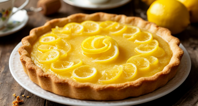 Великолепный пирог с лимоном - еще наши бабушки готовили. Рецепт такой простой, что сляпает даже ребенок 