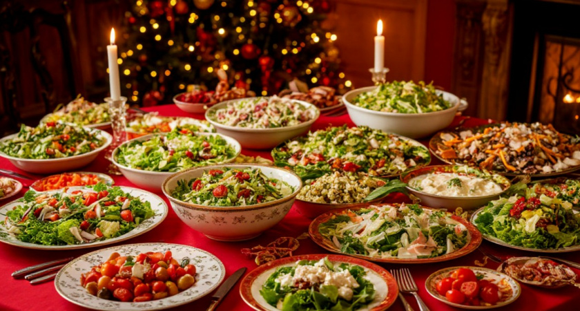 "Цезарь" больше не в почете - салат "Нежный вечер" герой новогоднего стола: вкусный, необычный - точно оценят