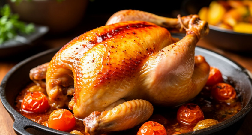 Никогда не поливайте курицу соком и маринадом - так корочка не появится: вот что нужно сделать на самом деле