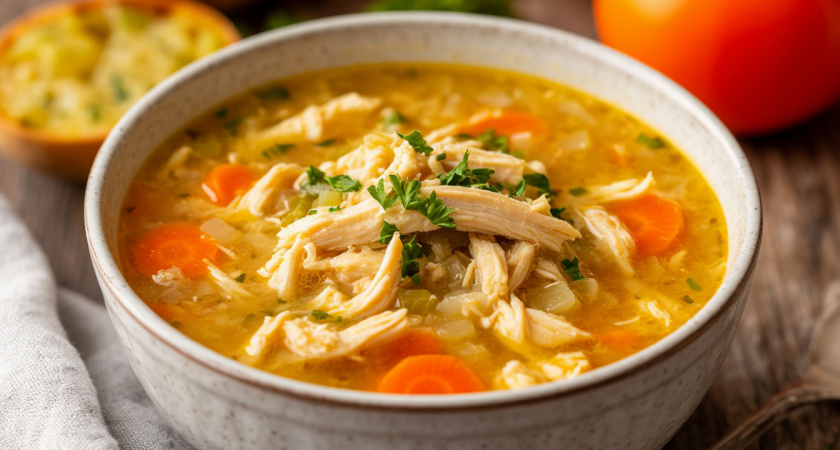 Нежный суп-пюре с курицей и макаронами: простой, сытный и идеальный для повседневного стола