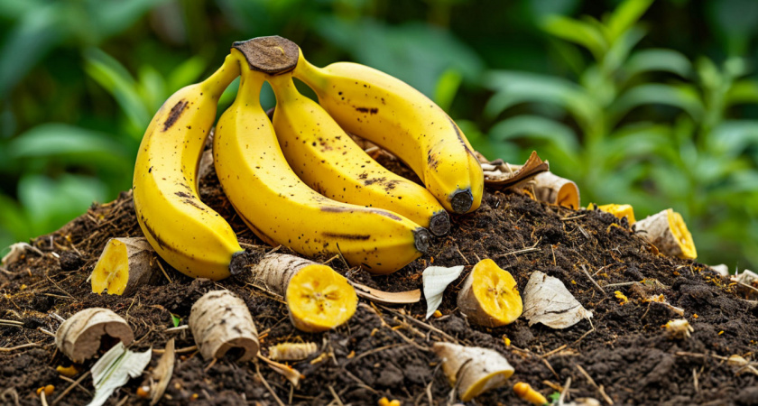 Банановая кожура + дрожжи - компост превращается в перегной к маю, без «вонючего болота»: делают так каждый ноябрь