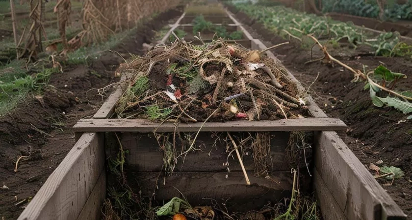 Лить в компост должен каждый дачник: к весне даже от костей ничего не останется