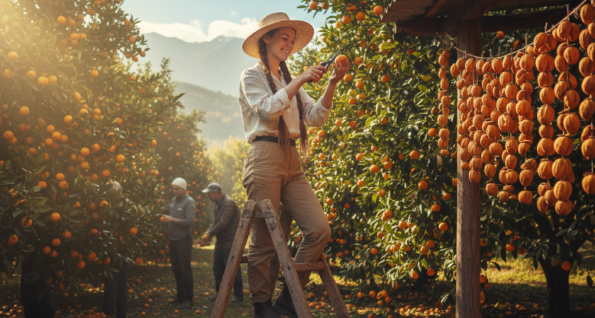 Побывала на сборе мандаринов и хурмы в Абхазии. Рассказываю, сколько удалось заработать