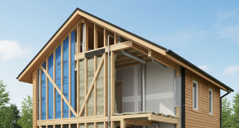 В каркасном доме нет ни плесени, ни сырости, ни скрипов: нужно лишь знать эту схему - американцы уже давно все поняли