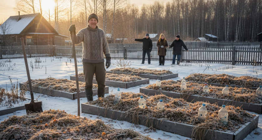 Бросил копать участок 4 года назад. Урожай вырос в 2 раза без особых усилий