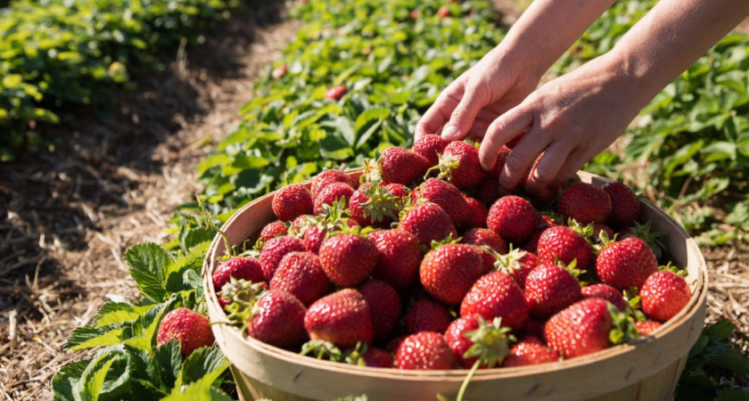 Съездила в совхоз на сбор клубники: как собирают ягоды в этом году и сколько зарабатывают на сборах