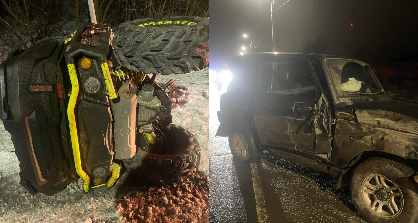 В Кирово-Чепецке водитель квадроцикла въехал в ТагАЗ и получил травмы