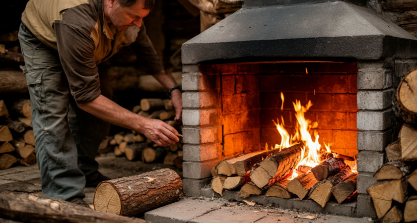 Все кладут поленья в печь неправильно. Хитрость старожилов, которая помогает экономить до 50% дров