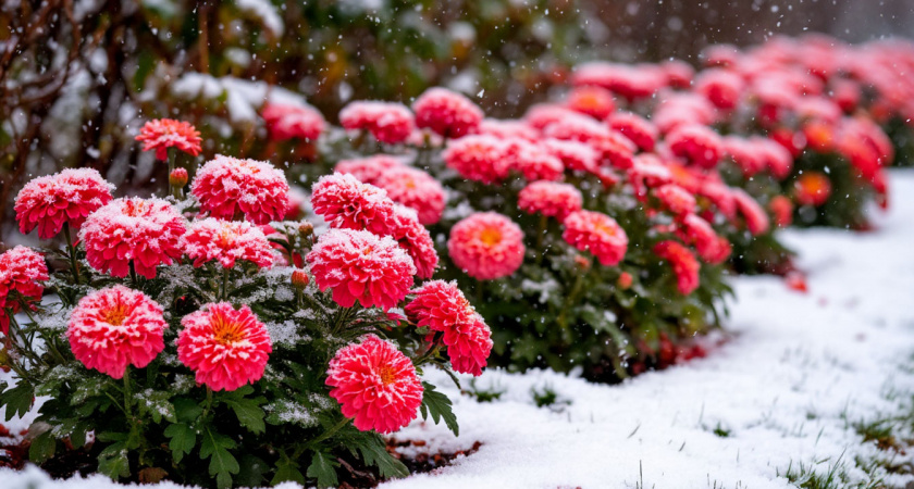 Уходит под снег в цвету: назван многолетник-рекордсмен, который украшает сад, когда все уже спит