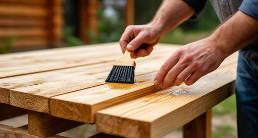 Несмываемый антисептик из советского ГОСТа: секретный рецепт за 80 ₽/литр. Готовлю сам - и дерево не гниёт десятилетиями