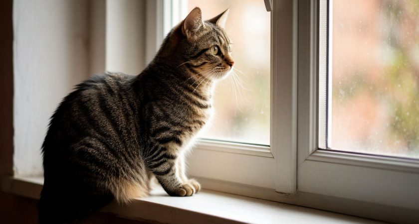 Ваш кот скучает? Вот зачем ему нужен «кошачий телевизор» за окном