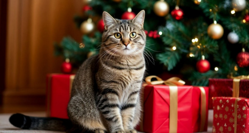 Как защитить новогоднюю елку от кошки: лучшие способы без криков и погромов - на заметку каждому владельцу