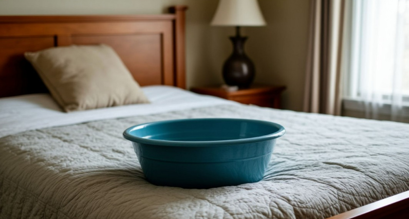 Всегда ставлю тазик с водой около кровати - сплю без задних ног. Классный лайфхак - уже всех подружек "подсадила" 