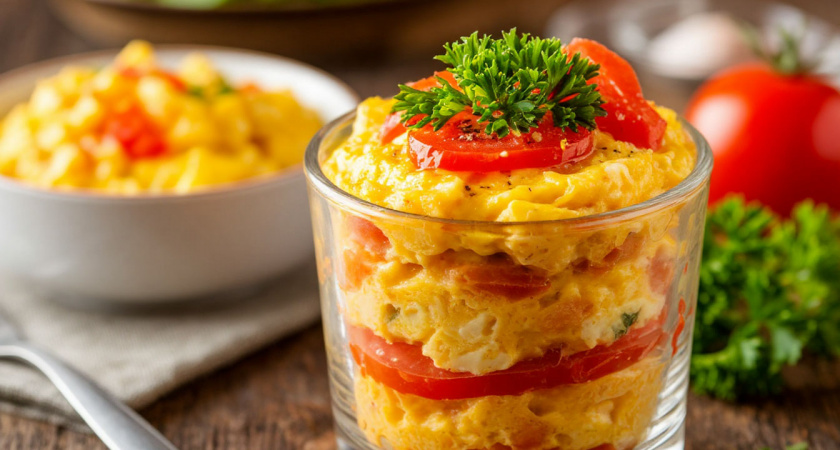 Яичницу на сковородке больше не жарю - беру простой стакан: получается в миллион раз вкуснее