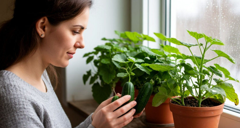 5 сортов огурчиков, которые растут на подоконнике без хлопот. Хрустящие и сочные - отличный урожай