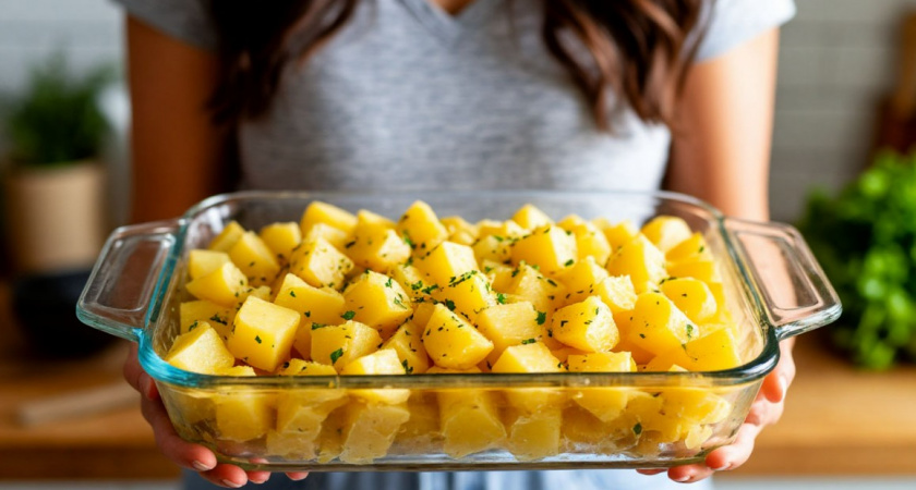 Если фольги под рукой нет - вот чем накрыть форму для запекания. Берите на заметку