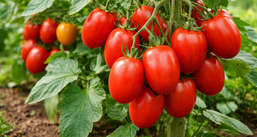 Томат «42 дня» - и сразу на стол: раннеспелый сорт "штампует" помидоры со скоростью света - они очень мясистые, медовые и сочные