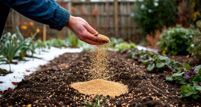 3 крупы из магазина заменяют мне тонну навоза. Раскидываю зимой по снегу, весной удобрения не покупаю