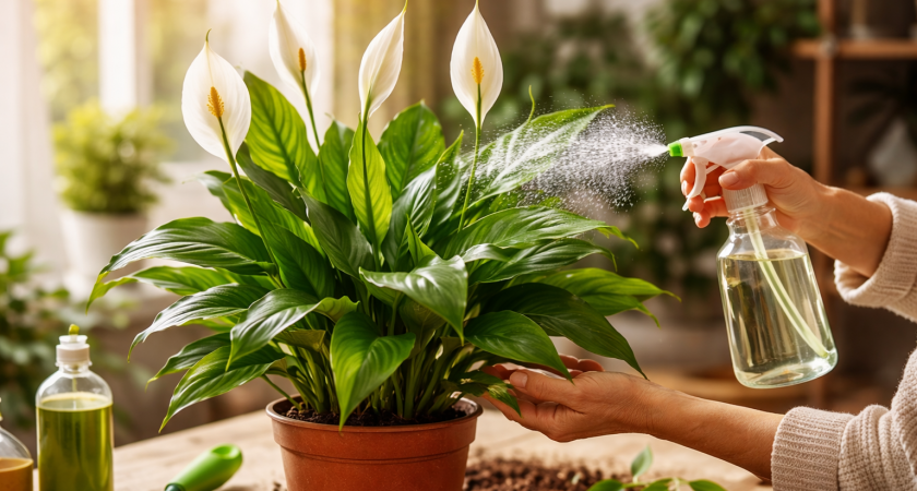 5 простых шагов — и чахлый спатифиллум оживет: здоровые корни и глянцевые листья, а цветение — 12 месяцев в году