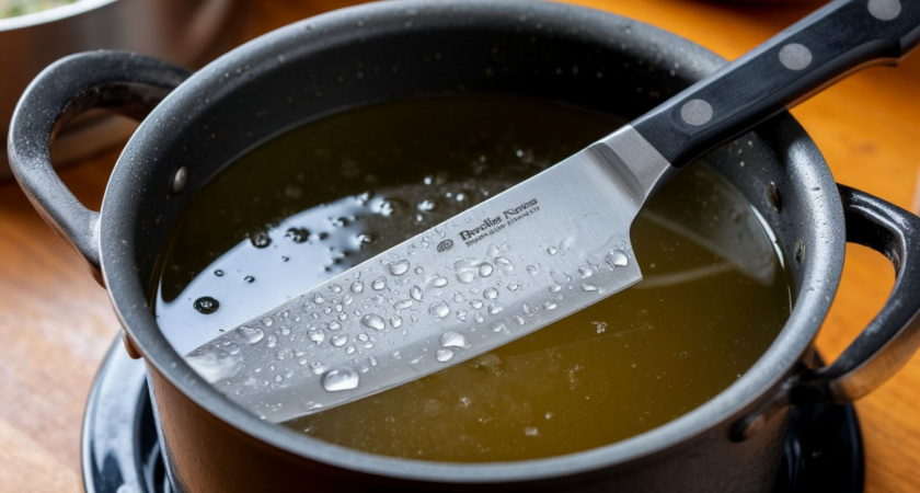 Зачем опытные повара опускают нож в кипяток на 10 секунд: результат поражает всех на кухне