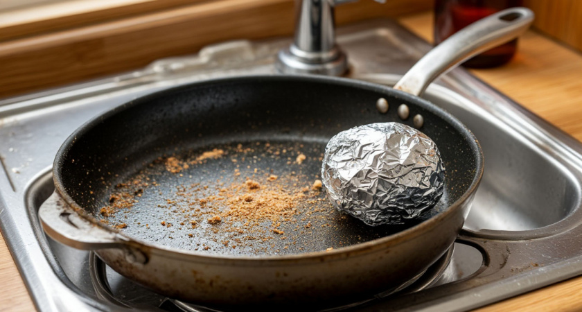 Выбросьте губки: гениальный лайфхак с фольгой справится с жиром, который не берет ни одно средство