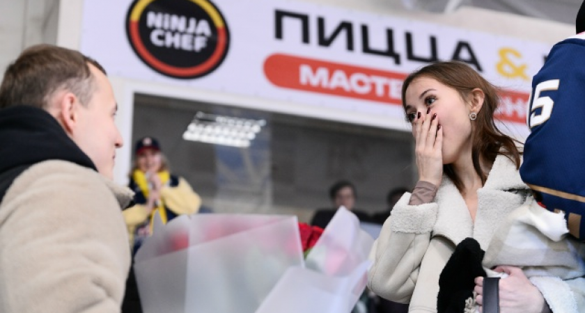 Чепчанин сделал предложение руки и сердца во время домашнего матча "Олимпии"