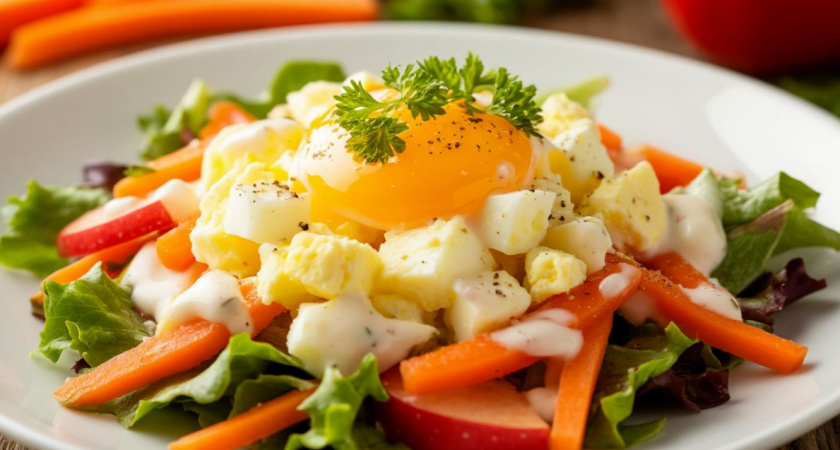 Вместо надоевшей "Селедки под шубой" - потрясный салат "Французский": готовлю и на праздники, и на семейный ужин - всегда выручает 