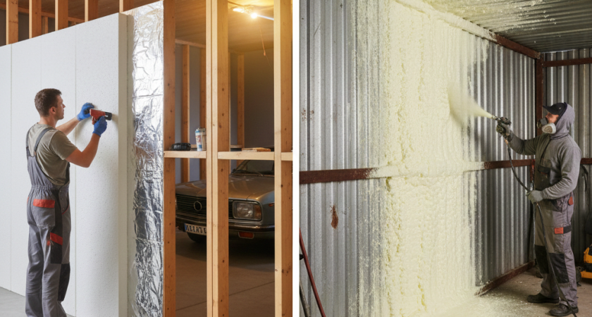 Как утеплить гараж дёшево и эффективно, протестировали 2 способа - наши выводы