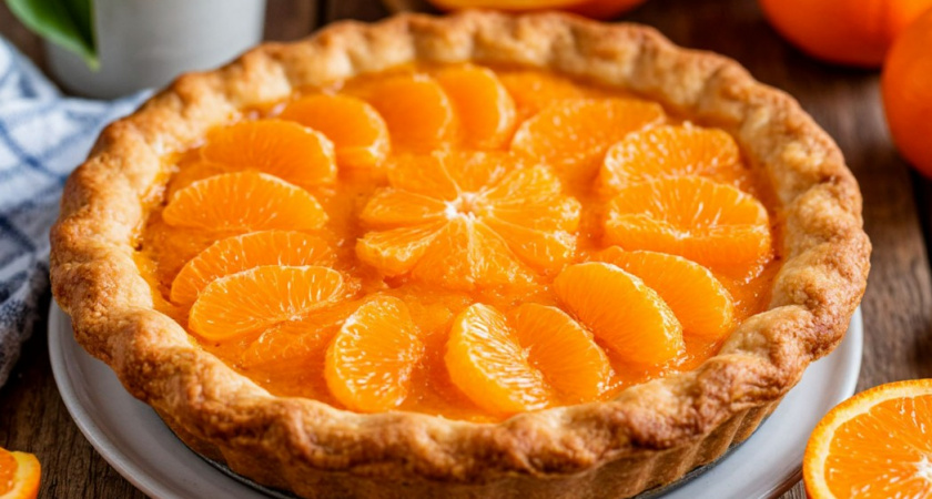 Вкуснейший пирог с мандаринами - готовлю каждый год. Все домашние его обожают
