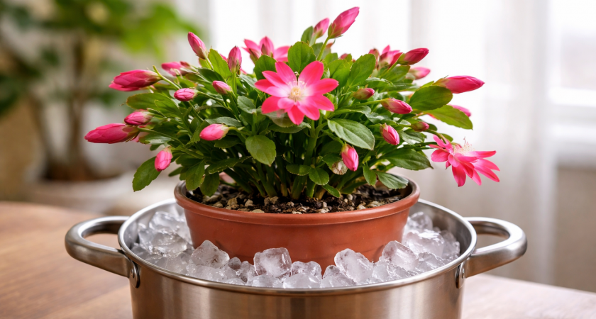 Не на подоконнике и не в холоде: как заставляют декабрист выпускать бутоны зимой - нужна лишь кастрюля