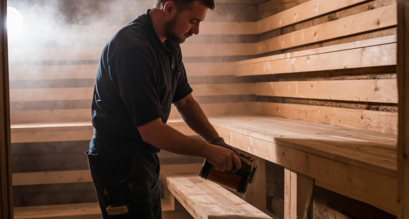 Вечные полки в бане: современная химия и дедовский секрет с маслом и воском. Доски перестанут чернеть и гнить