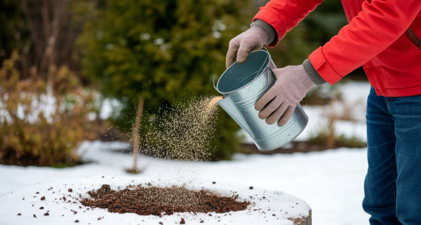 Сыпьте, пока не поздно: какое удобрение рассыпаю по снегу для мегаурожая