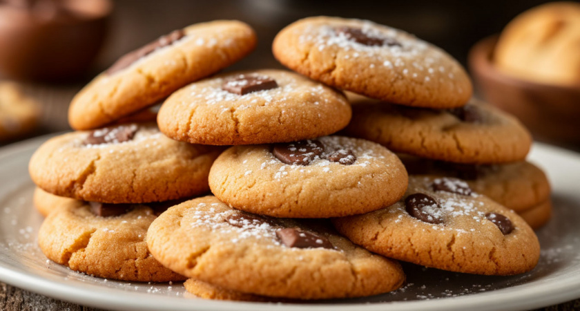 Смешиваю стакан овсянки и немного творога: 20 минут в духовке - на столе гора вкусняшек к чаю