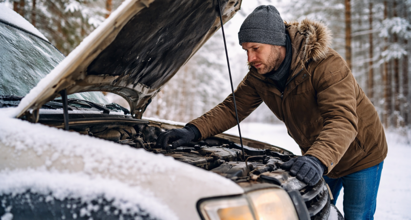Солдатский способ быстро запустить мотор с севшим аккумулятором - в любом месте, даже в глуши, где вокруг одни сосны