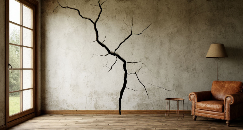 Больше не мучаюсь с трещинами в стенах - дед подсказал одну простую хитрость из СССР, которая быстро решает проблему