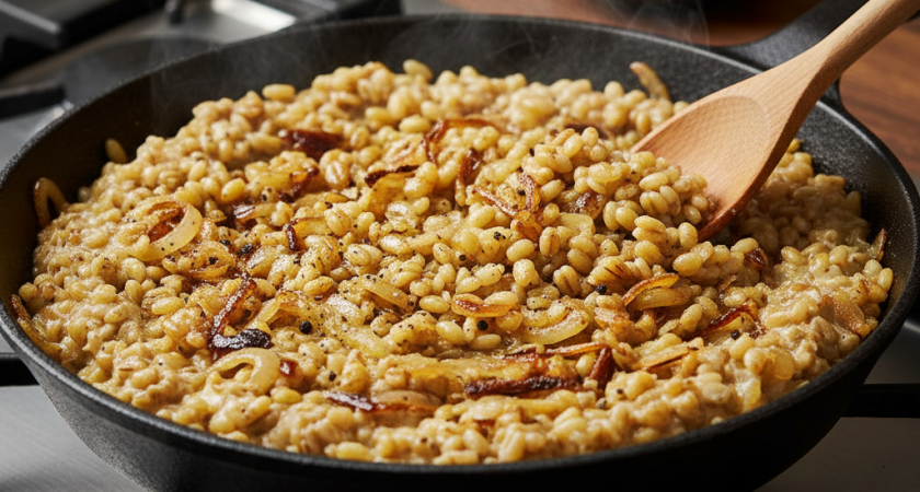 В последнее время дешёвую ячневую крупу покупаю пачками: показываю, как необычно готовлю её на сковороде