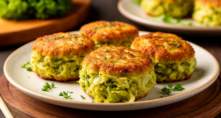 Беру капусту, 3 яйца и готовлю капустные котлеты в духовке: со сметанкой невероятно вкусно - даже дети просят добавки