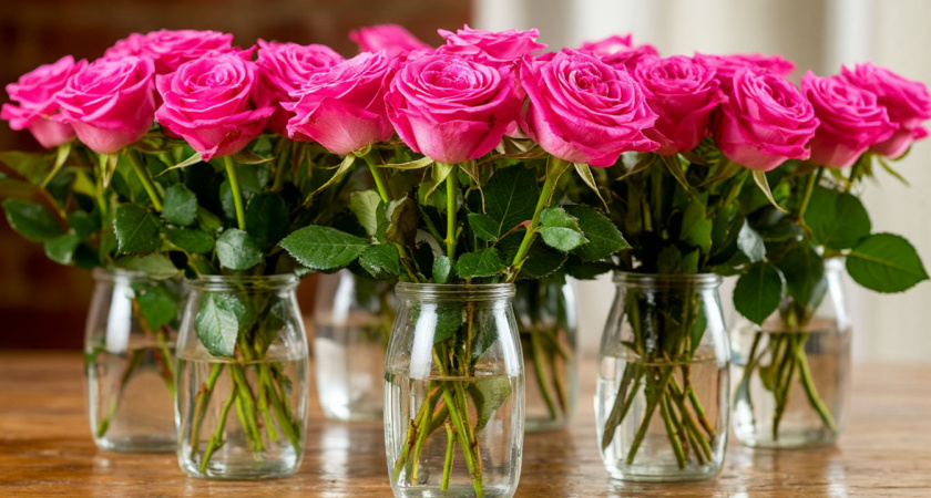 Укореняю розы из букета за 27 дней. Получаю черенки с корнями для весенней посадки