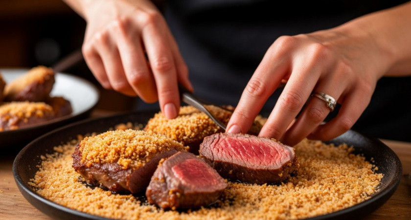 Делаю панировку для мяса и рыбы без посуды и крошек - классный лайфхак. Теперь всем подругам советую