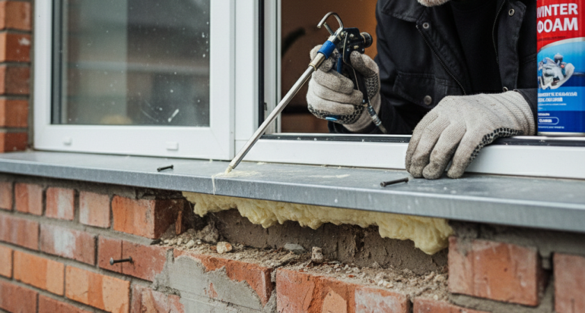 Подоконник больше не холодный, перестало дуть из стыков: сам справился, опыт строителя не нужен