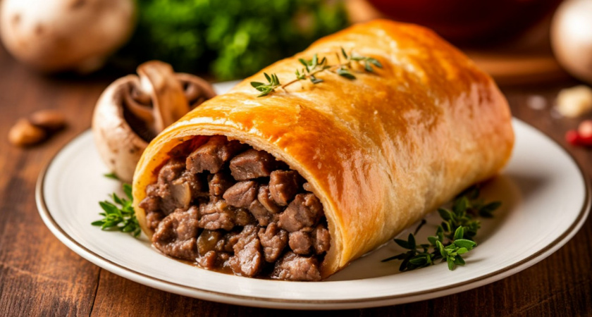 Штрудель с мясом и грибами, который покоряет каждое сердечко - вкуснее еще не пробовали. Хозяйки, бегом готовить