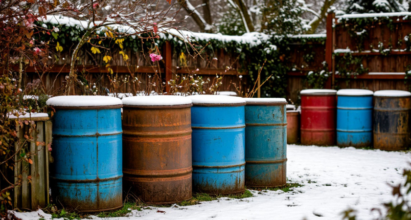 Что сделать, чтобы полные воды бочки не треснули зимой - советы опытного дачника